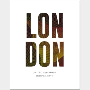 London City typography Posters and Art